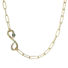 Load image into Gallery viewer, Slinky Snake Connector Necklace