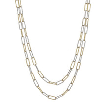 Load image into Gallery viewer, Two Tone Gold and Silver Layered Necklace