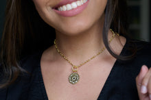 Load image into Gallery viewer, Celestial Mandala Pendant Necklace