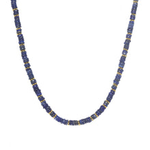 Load image into Gallery viewer, Blue Lapis Heishi Stone Necklace