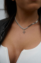 Load image into Gallery viewer, Fleur de Lis Pave Necklace