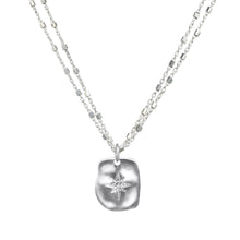 Load image into Gallery viewer, Sterling Silver Starburst Pendant Necklace