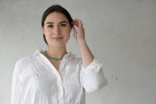Load image into Gallery viewer, Turquoise Filagree Amulet Necklace