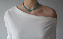 Load image into Gallery viewer, Turquoise Mini Spike Necklace
