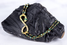 Load image into Gallery viewer, Emerald Snake Necklace