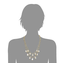 Load image into Gallery viewer, Double Row Pearl Bauble Necklace