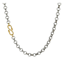 Load image into Gallery viewer, Mixed Metal Snake Connector Necklace