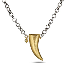 Load image into Gallery viewer, 32" Horn Pendant Necklace with Star Detail