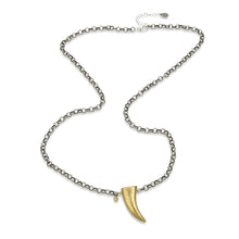 Load image into Gallery viewer, 32" Horn Pendant Necklace with Star Detail