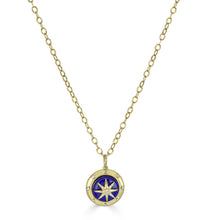 Load image into Gallery viewer, Blue Lapis Compass Necklace