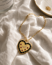 Load image into Gallery viewer, Gold Celestial Heart Pendant Necklace