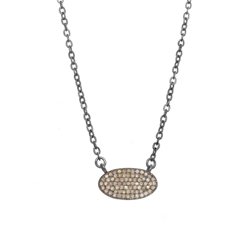 Champagne Diamond Pendant Necklace