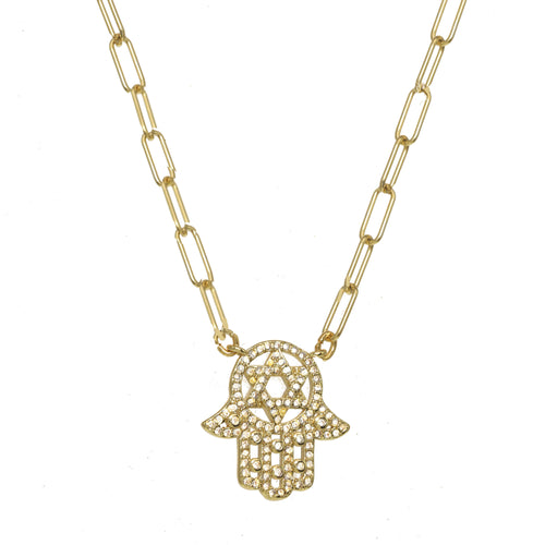 Good Luck Hamsa Necklace