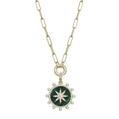 Malachite Celestial Necklace