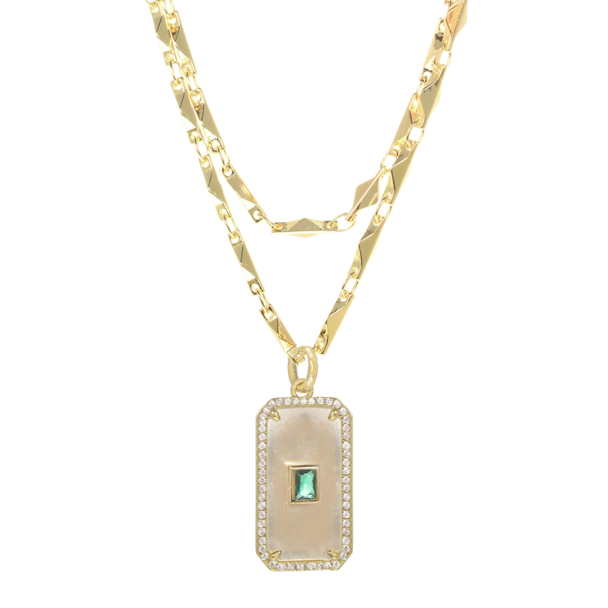 Enchanted Mother of Pearl Pendant Necklace