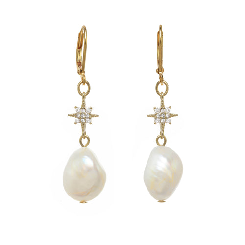 Pearl and Star Earring