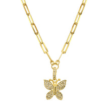 Load image into Gallery viewer, Beautiful Butterfly Diamond Pendant