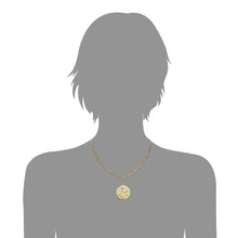 Load image into Gallery viewer, Gold Pendant Necklace with Chocolate Diamonds