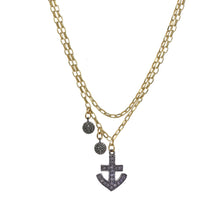 Load image into Gallery viewer, Anchor Down Diamond Necklace