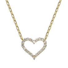 Load image into Gallery viewer, Pave Heart Necklace