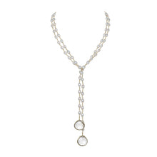 Load image into Gallery viewer, Pearl Lariat Necklace