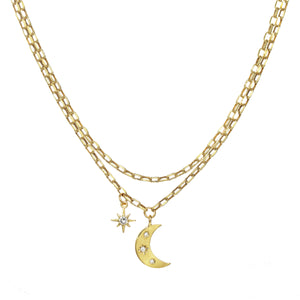 Moon Shadow Droplet Necklace