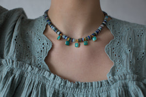 Mixed Medley Chicklet Necklace