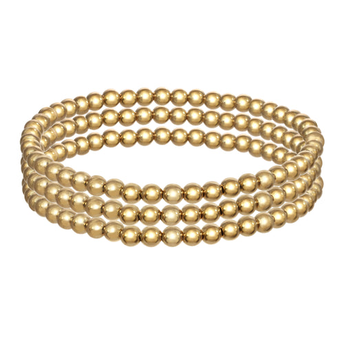 14k Gold Filled set of 3 bracelets