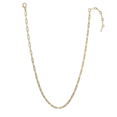 Paper Clip Single Row Necklace