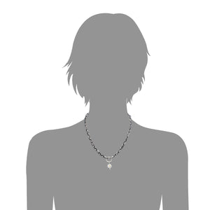 Silky Silver Star Necklace