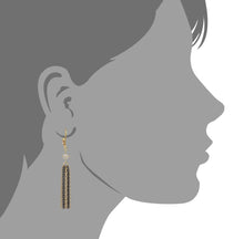 Load image into Gallery viewer, Pave Star Fringe Earring