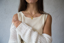 Load image into Gallery viewer, Gold Starburst Diamond Pendant Necklace