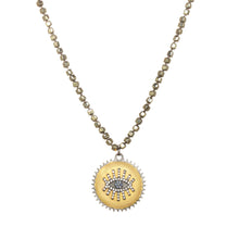 Load image into Gallery viewer, Diamond Evil Eye Pendant Necklace