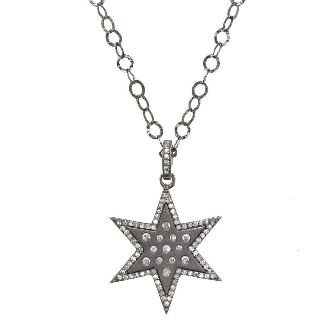 Sparkling Diamond Star Necklace