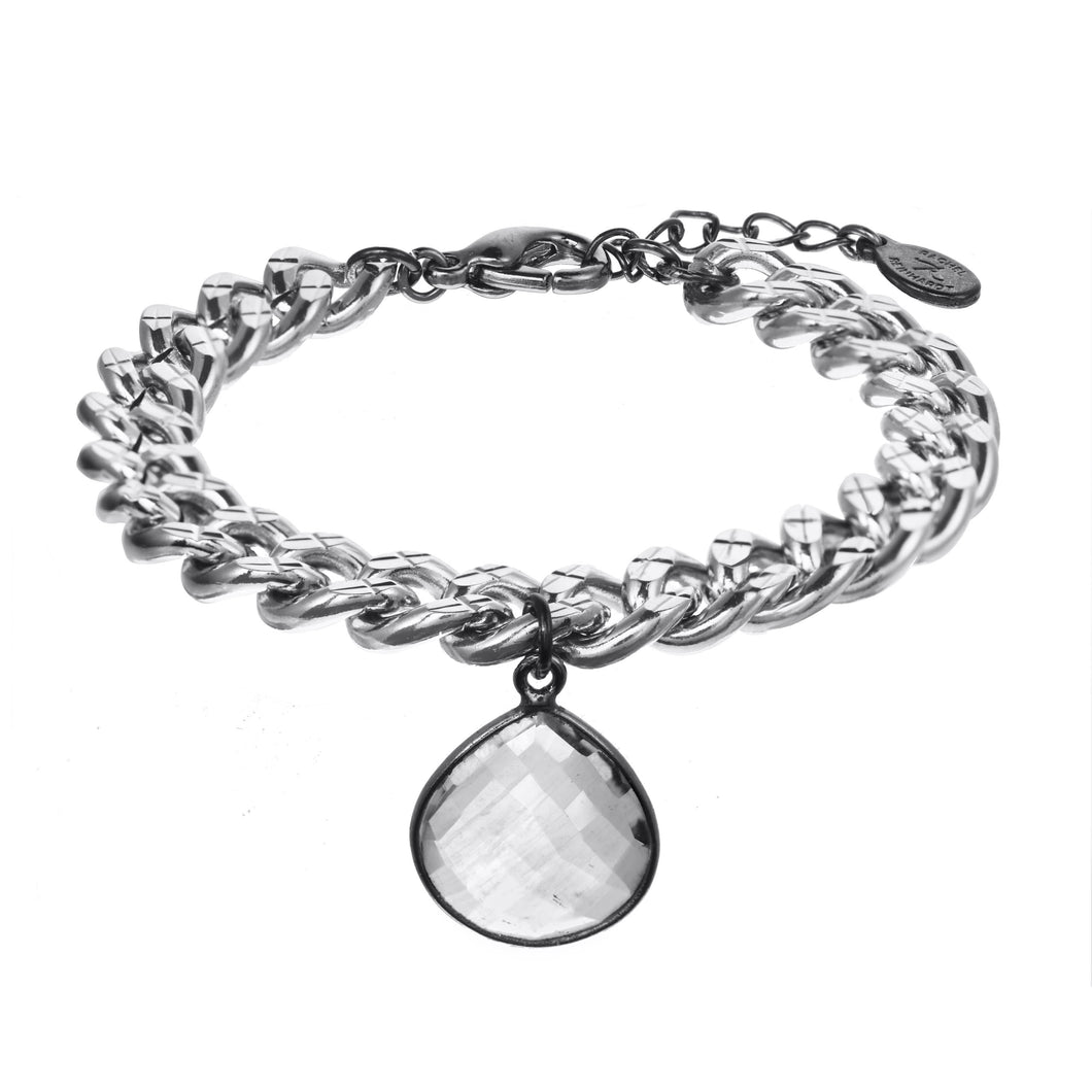 Silver Teardrop Bracelet