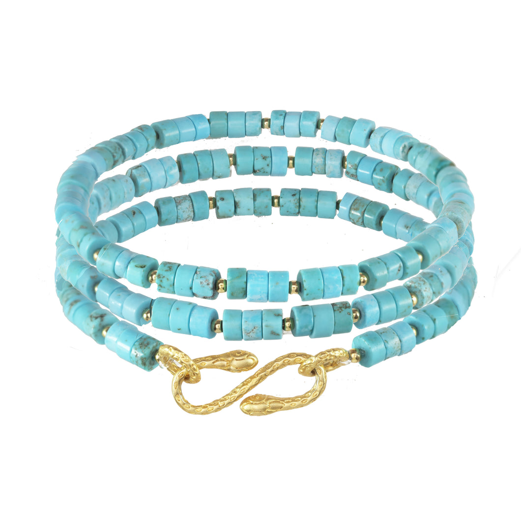 Turquoise Snake Connector Bracelet