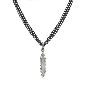 Diamond Pave Dagger Necklace