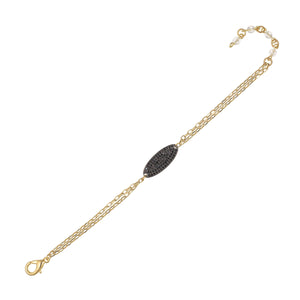 Delicate Black Spinel Bracelet