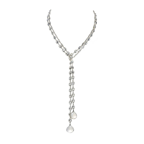 Sparkling Bezel Lariat