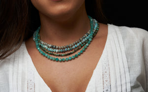 Larimar Rondelle Necklace