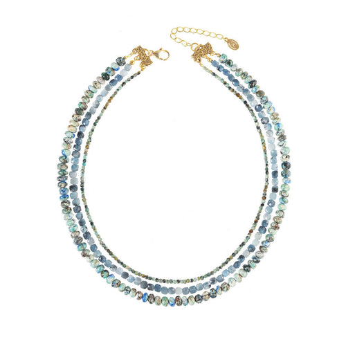 Layers of Blue Necklace