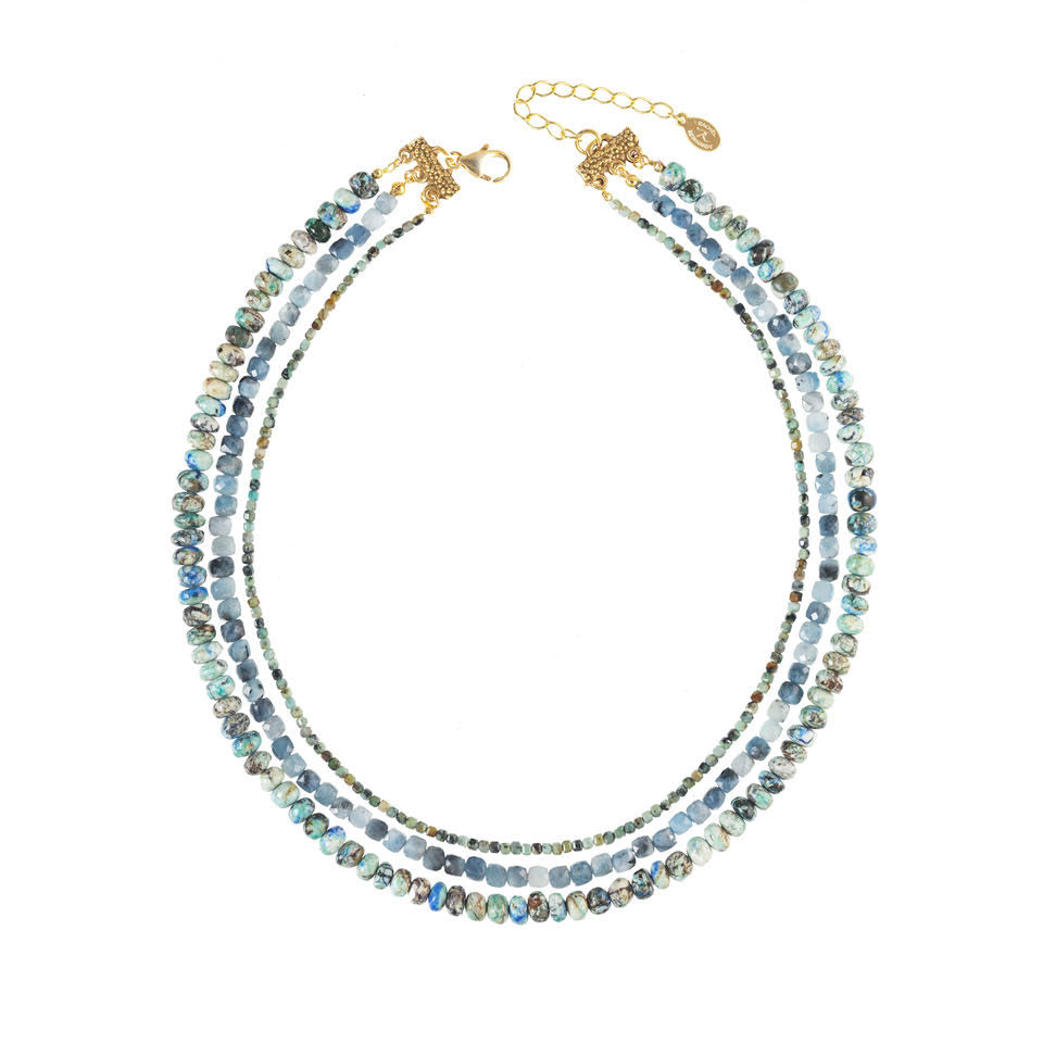 Layers of Blue Necklace