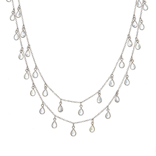 Sterling Silver Raindrop Necklace