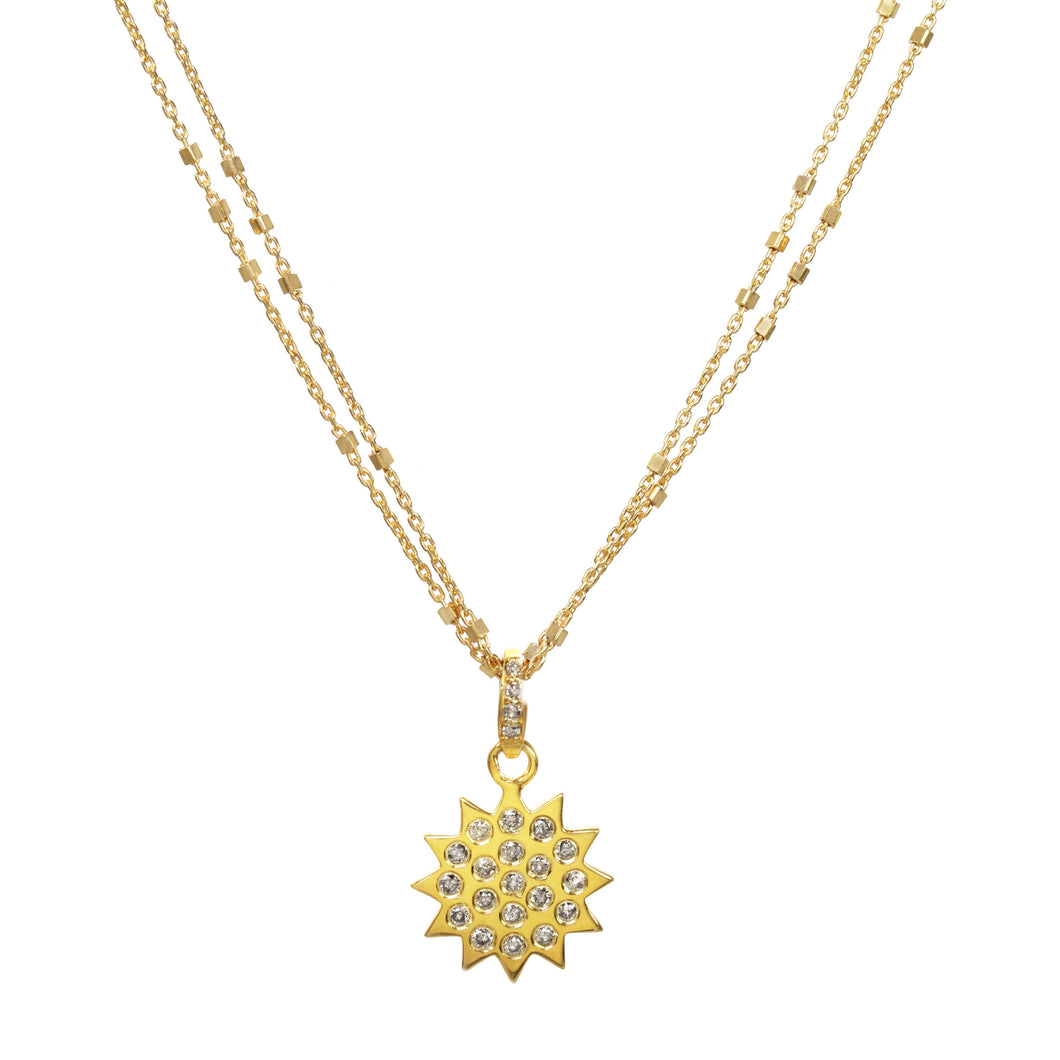 Gold Starburst Necklace