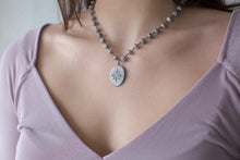 Load image into Gallery viewer, Bright Star Silverite and Diamond Necklace