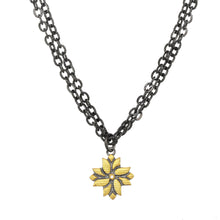 Load image into Gallery viewer, Mixed Metal Flower Necklace