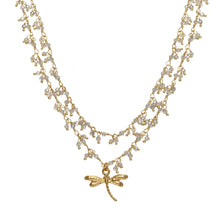 Load image into Gallery viewer, Lucky Dragonfly Cluster Necklace