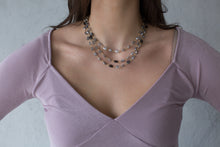 Load image into Gallery viewer, Grey Moonstone Layered Necklace