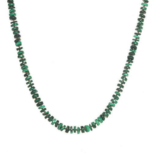 Malachite Heishi Necklace