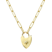 Load image into Gallery viewer, Yours Forever Gold Padlock Necklace